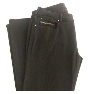 Black Diesel Stretch Jeans - 36 x 32 Zatiny Wash